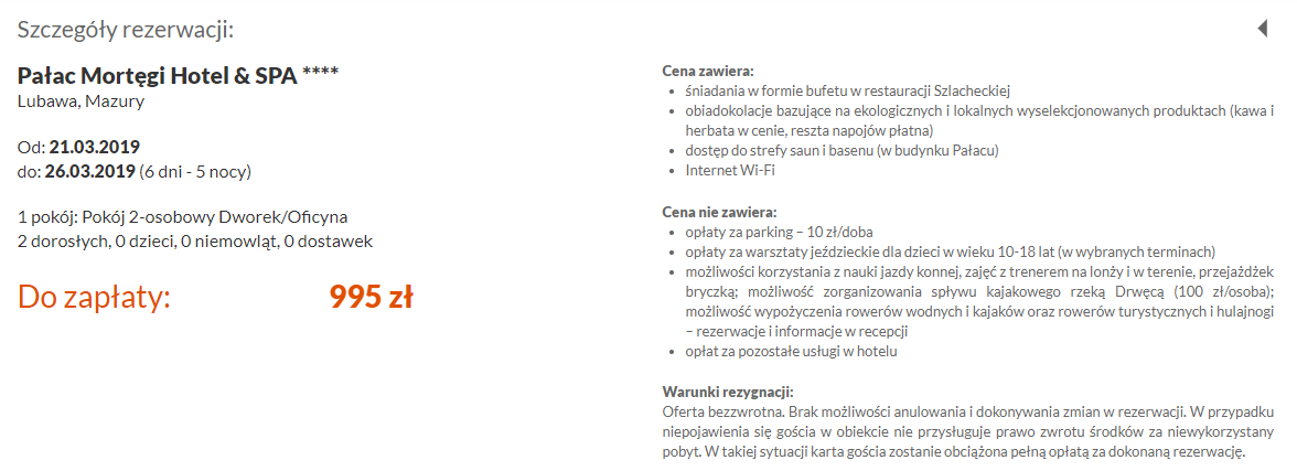 Rezerwacja noclegów