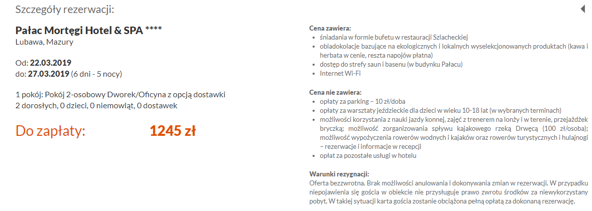 Rezerwacja noclegów
