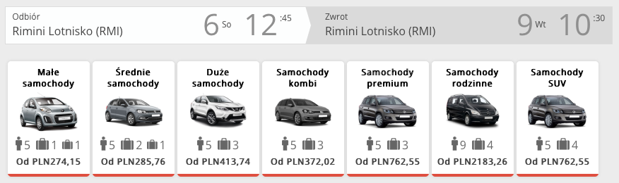 auto rimini włochy