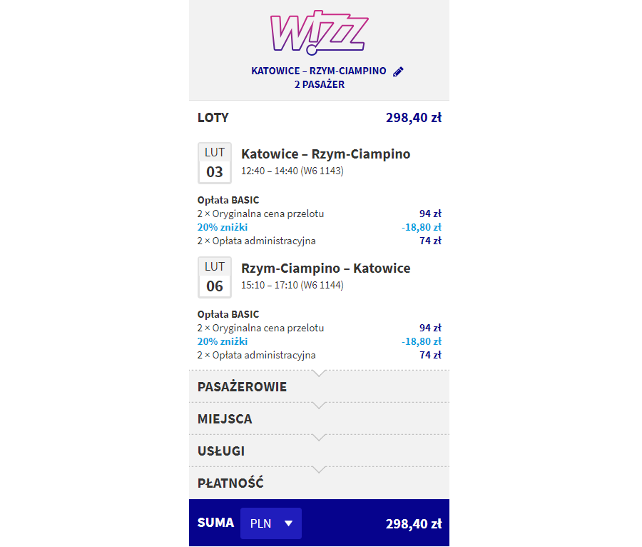 rzym loty tanie