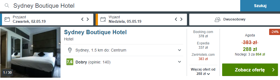 rezerwacja noclegów