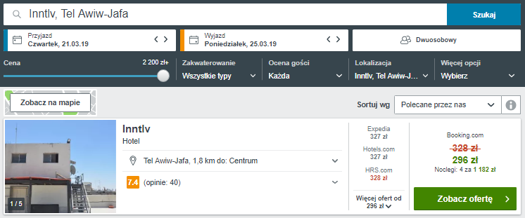 Rezerwacja obiektu