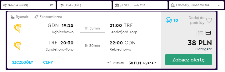 Oslo loty