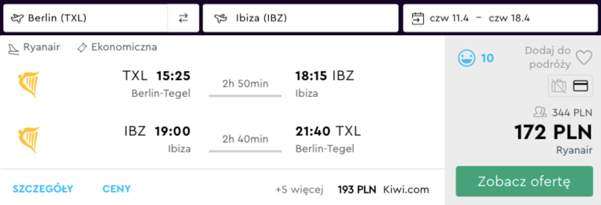 zarezerwuj loty na ibize