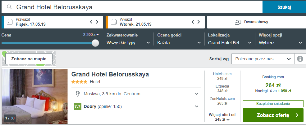 rezerwacja hotelu