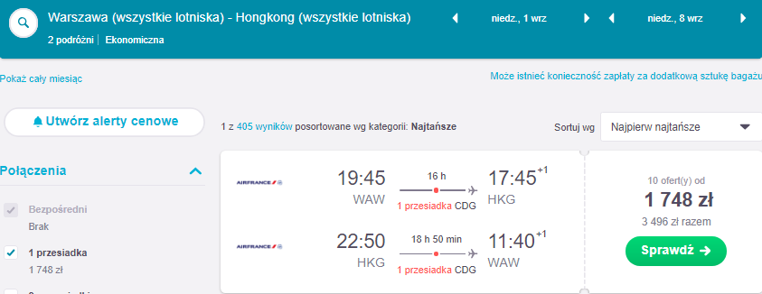 Rezerwacja przelotów
