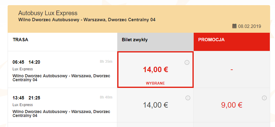 wilno lux express