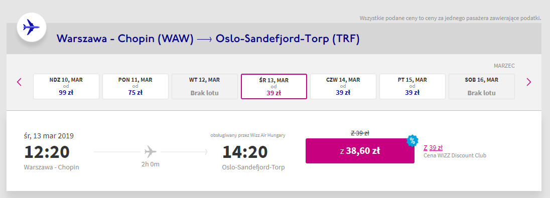 Wizz Air rezerwacja