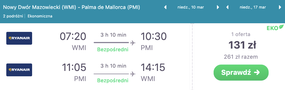 zarezerwuj loty na majroke