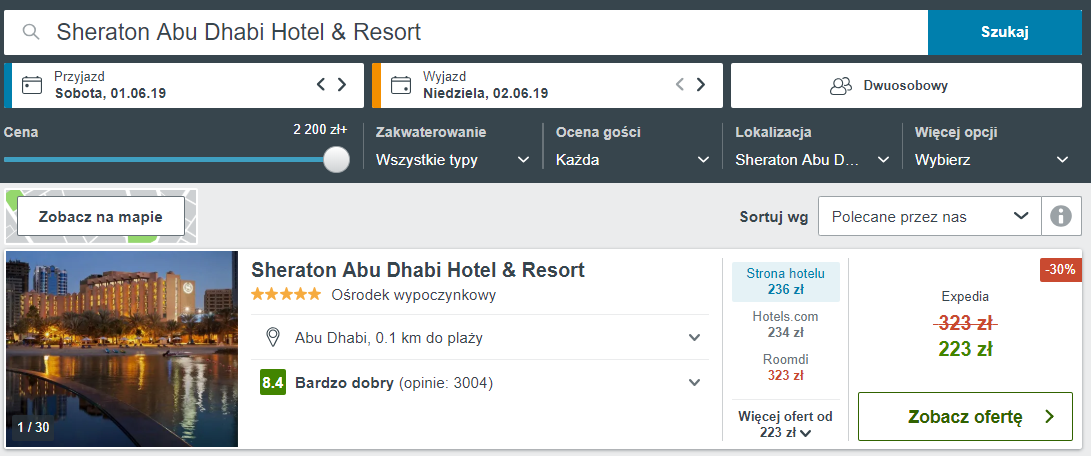 Hotel w ZEA