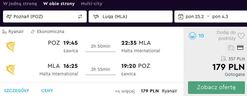 malta loty