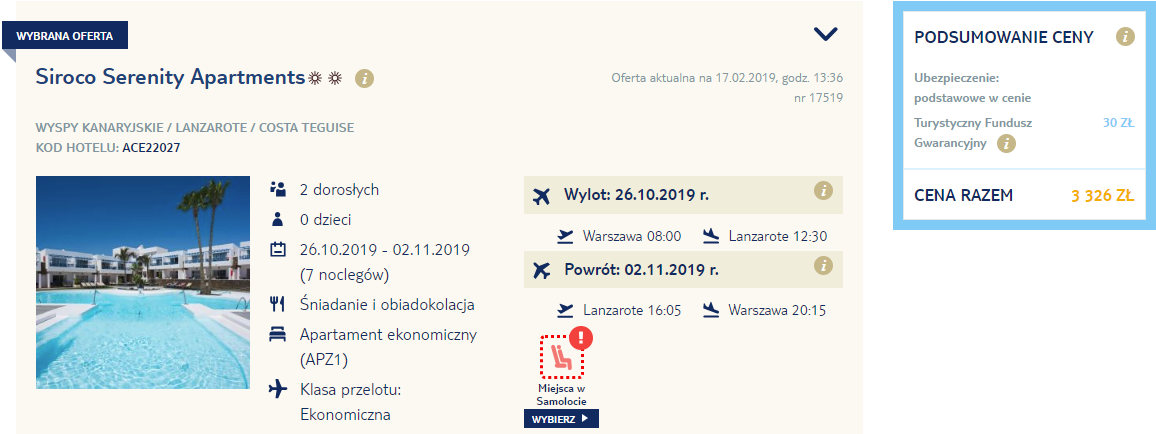 rezerwacja wczasów