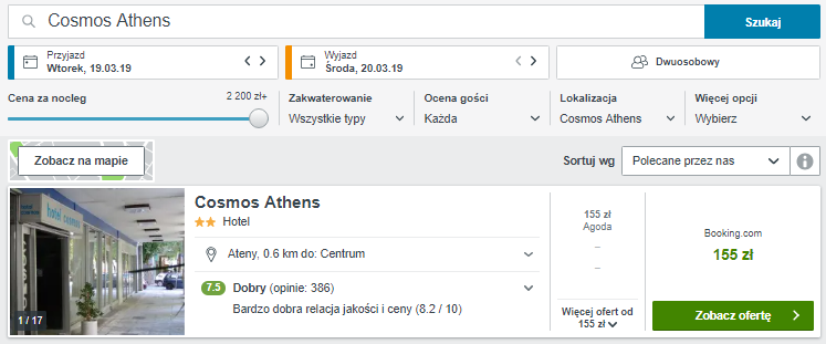 Rezerwacja hotelu