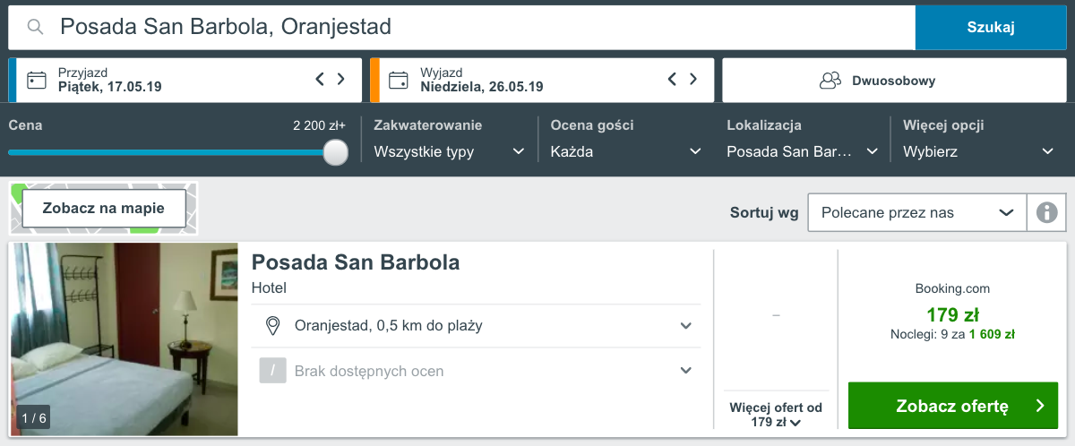 zarezerwuj hotel na aurubie