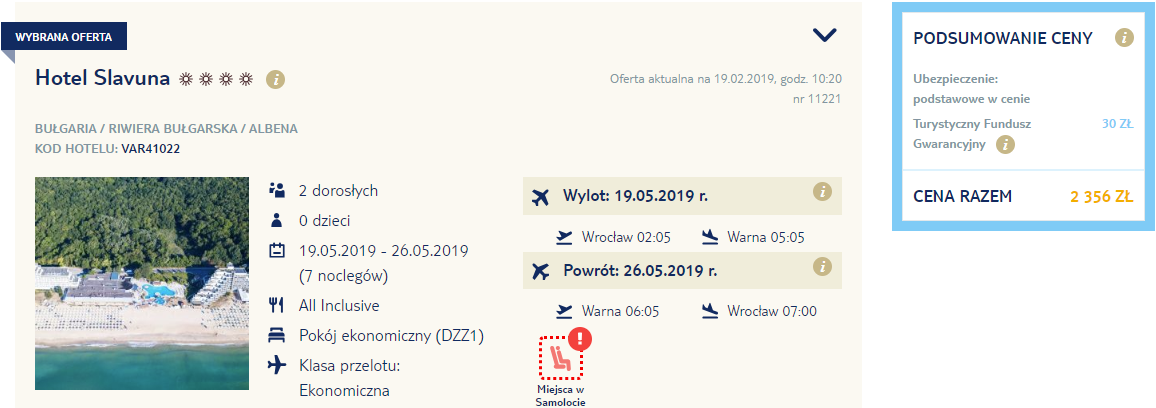 rezerwacja wczasów