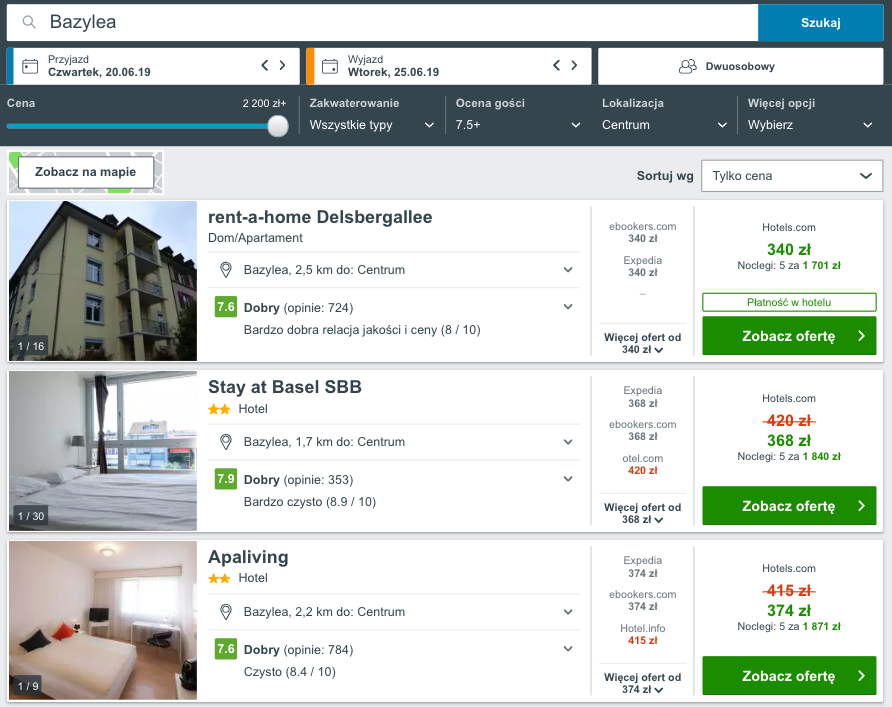 zarezerwuj hotel w bazylei