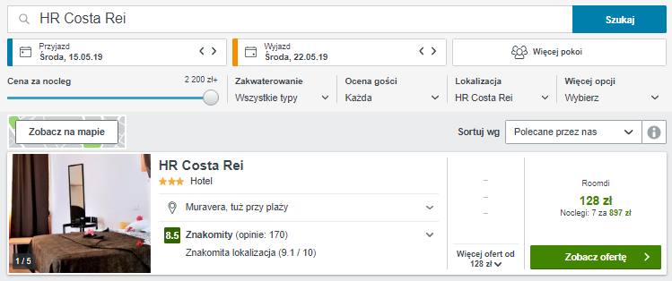 Rezerwacja hotelu