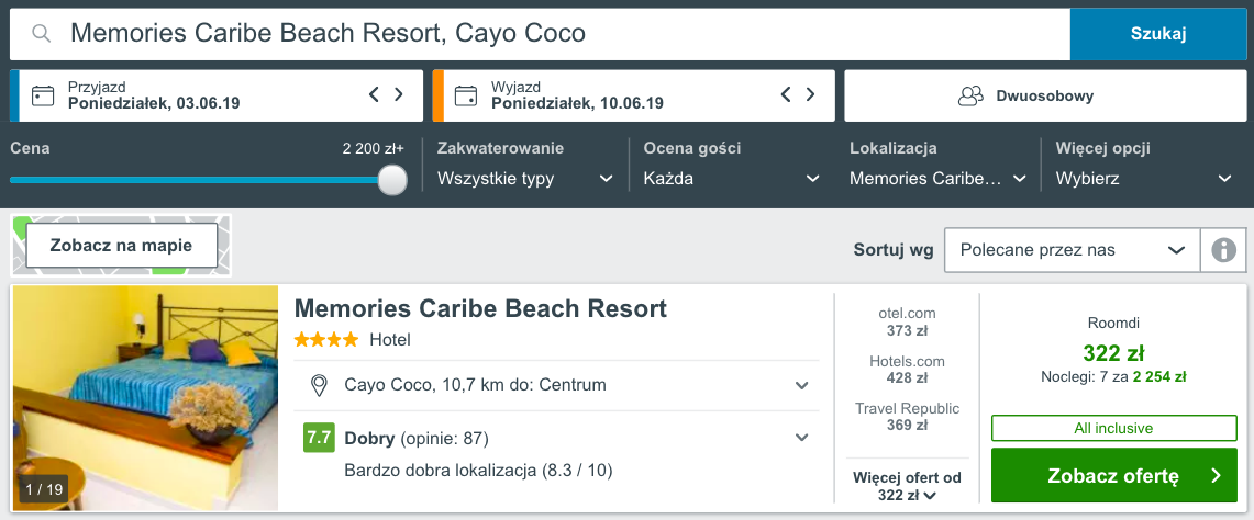zarezerwuj hotel w cayo coco