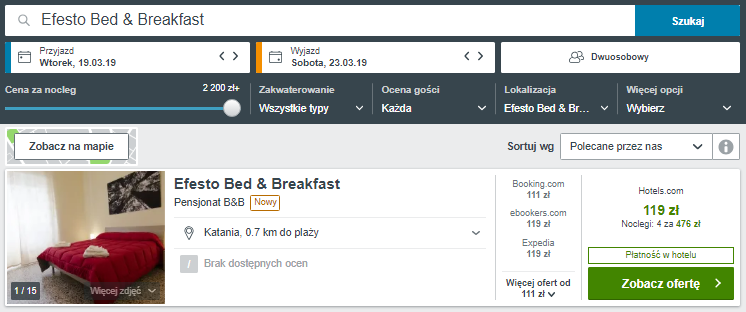 Rezerwacja hotelu