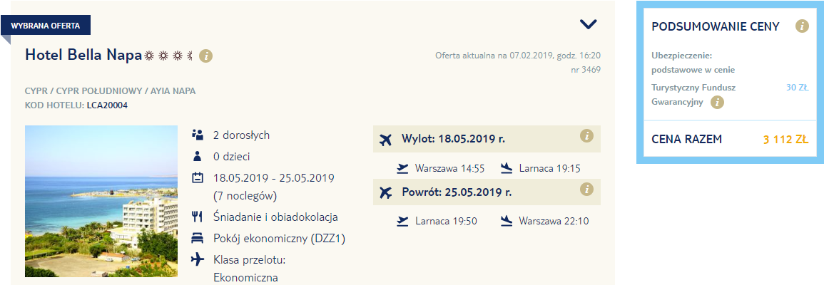 rezerwacja wczasów
