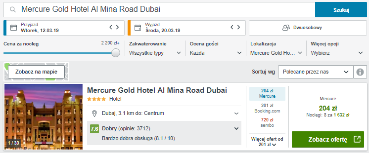 Rezerwacja hotelu