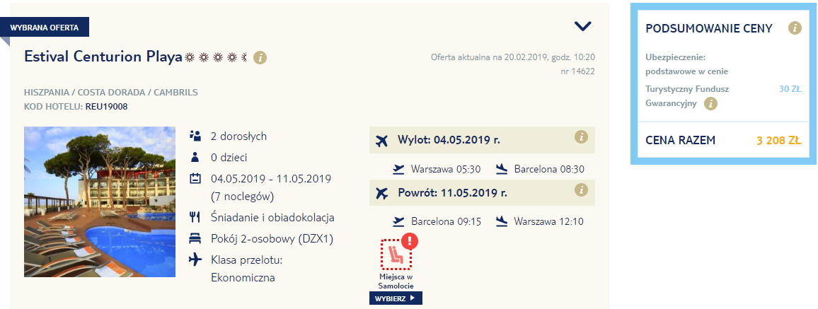 rezerwacja wczasów