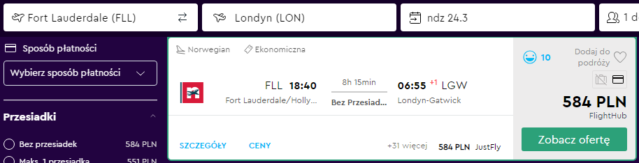 Rezerwacja lotu