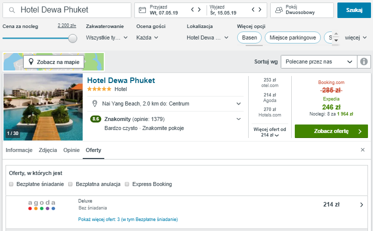 Rezerwacja hotelu