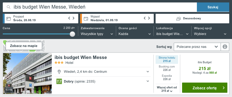 nocleg wiedeń