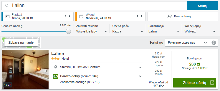 Rezerwacja hotelu