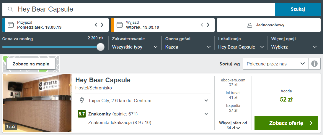 Rezerwacja noclegów