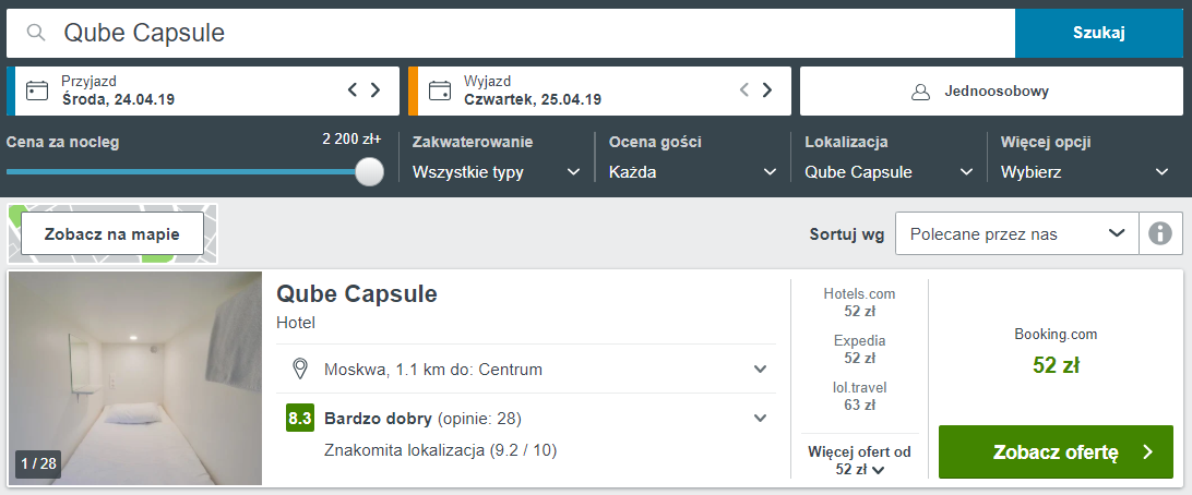 Rezerwacja noclegów