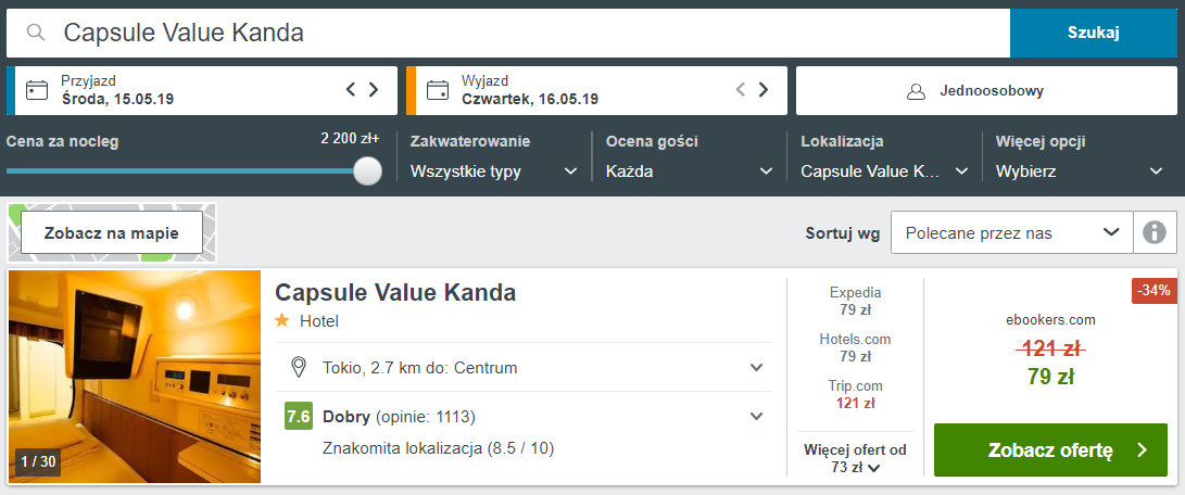 Rezerwacja noclegów