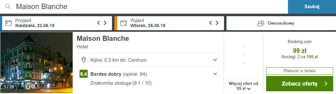 rezerwacja noclegów