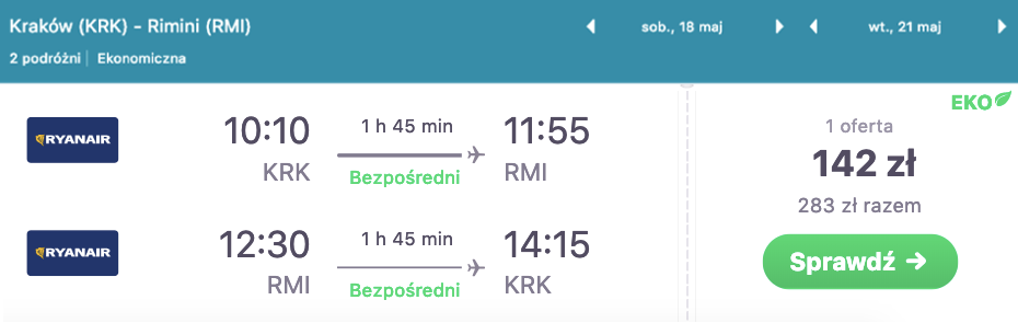 zarezerwujloty do rimini