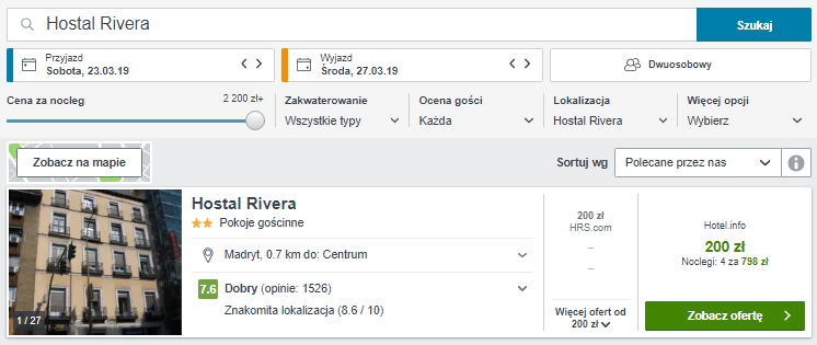 Rezerwacja obiektu
