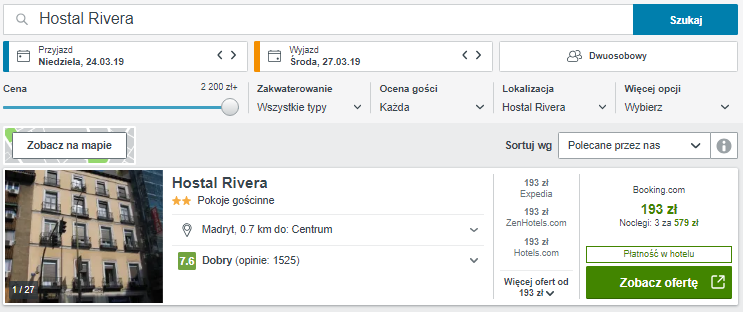 Rezerwacja obiektu