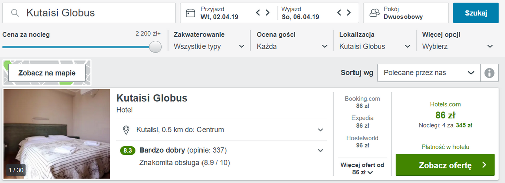 noclegi w kutaisi