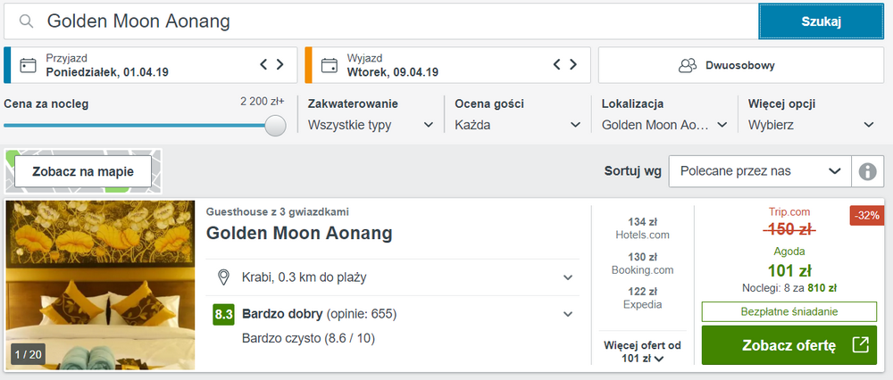 noclegi w tajlandii