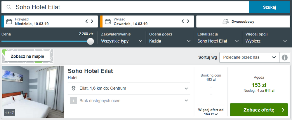 noclegi w izrealu