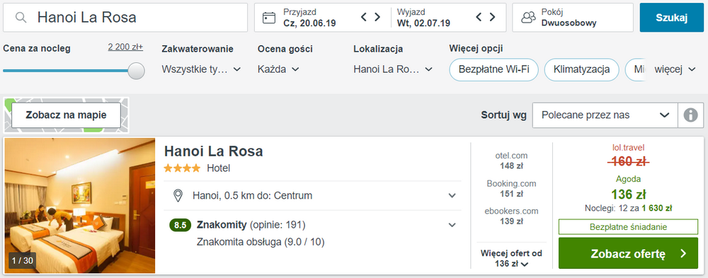noclegi we wietnami