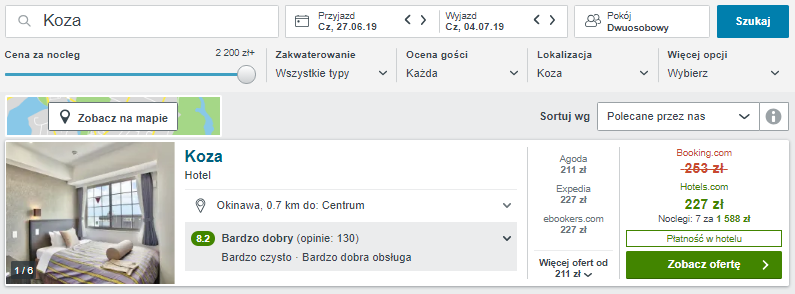 Rezerwacja hotelu