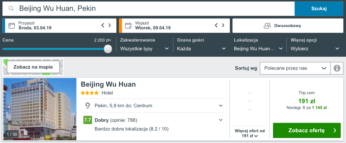 zarezerwuj hotel w pekinie