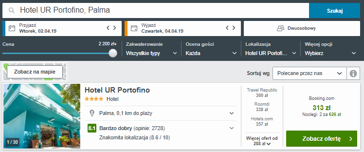 Rezerwacja hotelu