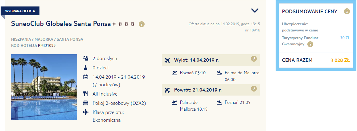 rezerwacja wczasów