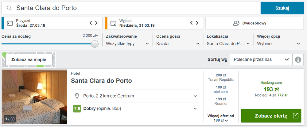 noclegi w porto