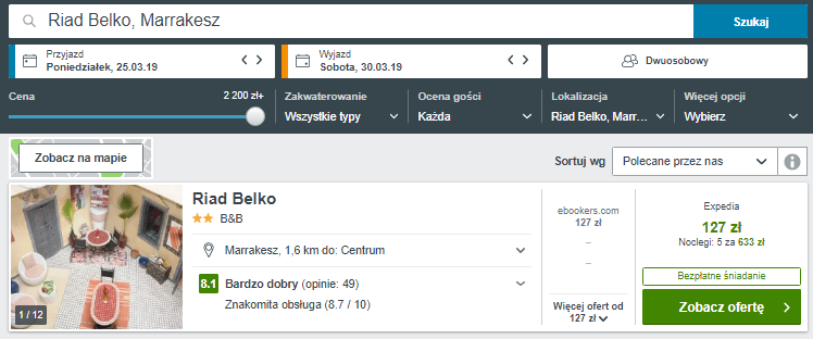 Rezerwacja hotelu