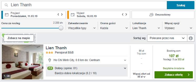 Rezerwacja hotelu