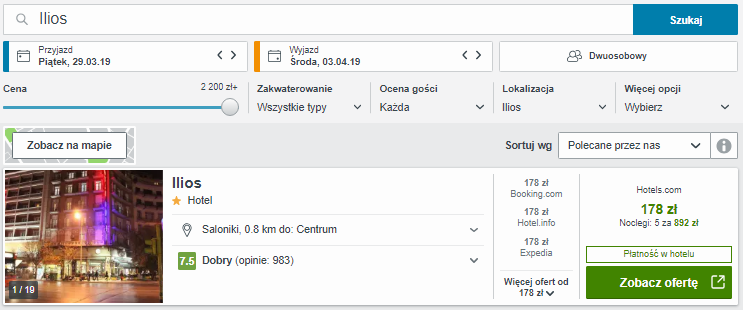 Rezerwacja obiektu
