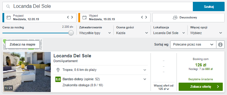 rezerwacja obiektu